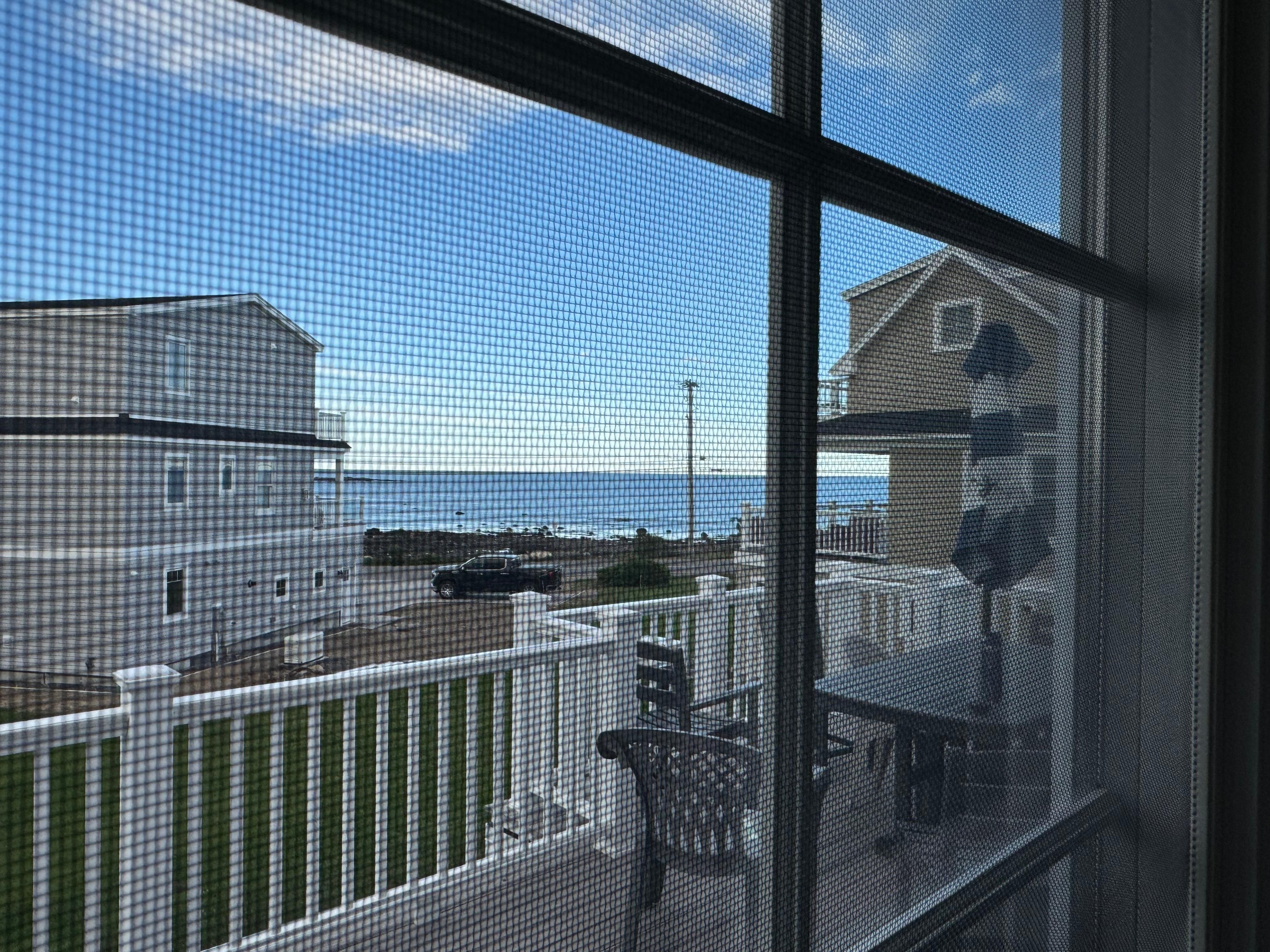 From standing at window