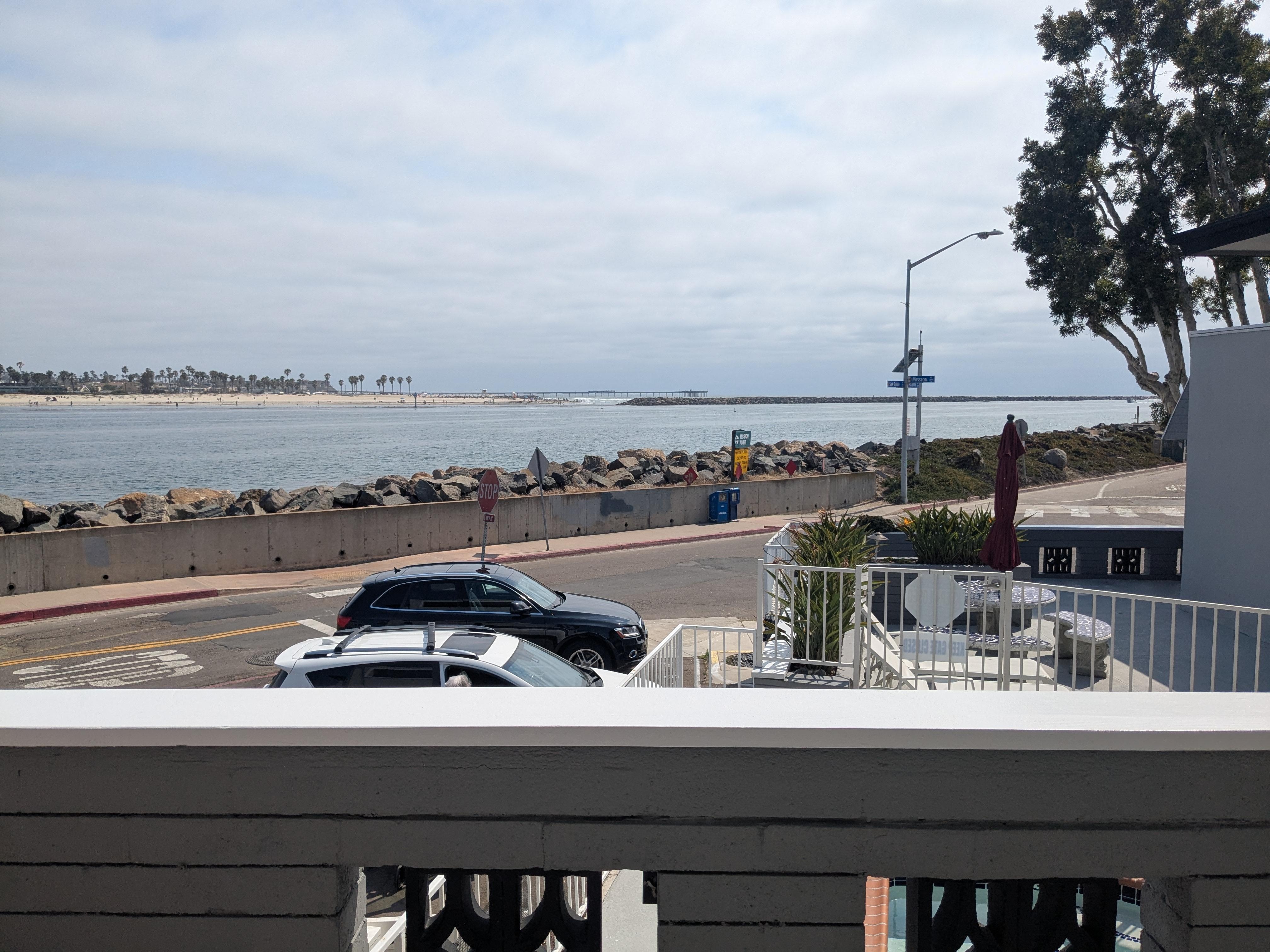 From the porch outside the unit had chairs to sit and relax