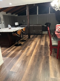 Kitchen/dining/living room. Loved the set up of the house.