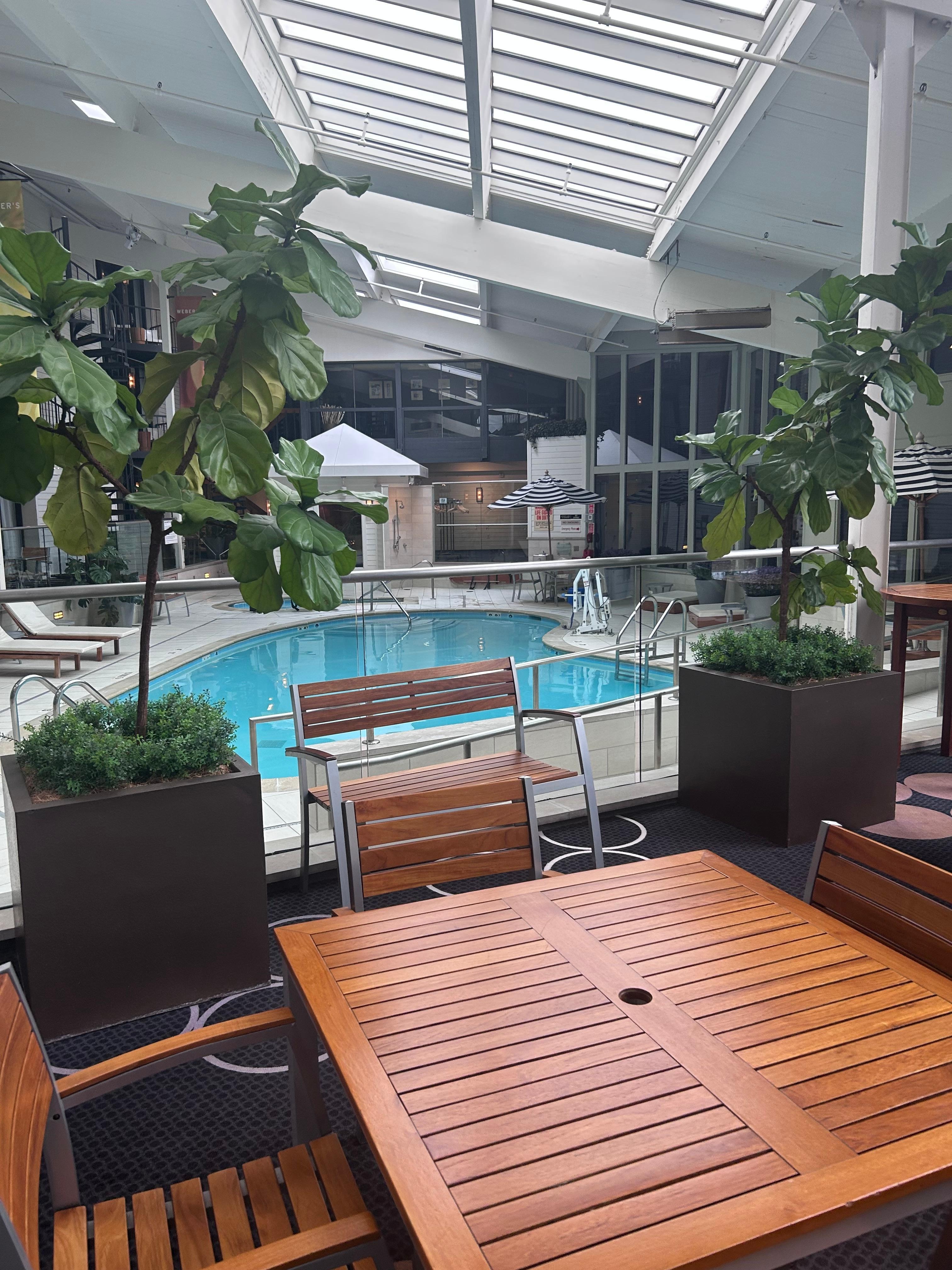 Hubby loved the pool!