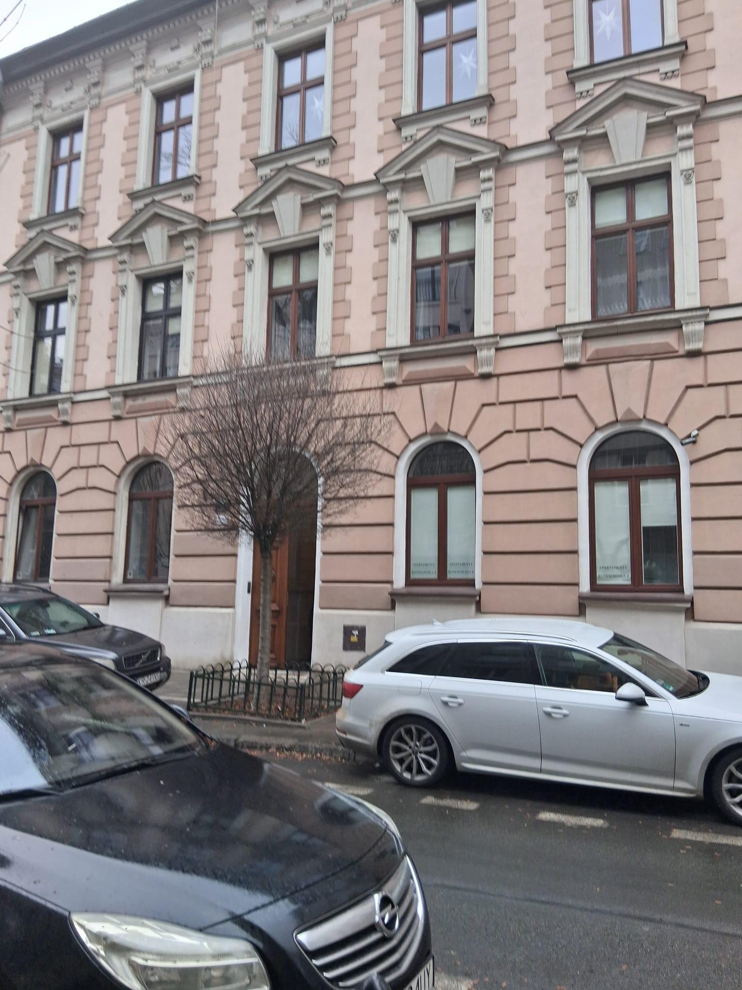 Outside apartment block 2