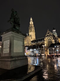 The square just in front of the Hotel