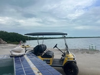 Looking out over the lagoon from the pool