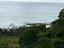 View from the pool overlooking crashboat beach.