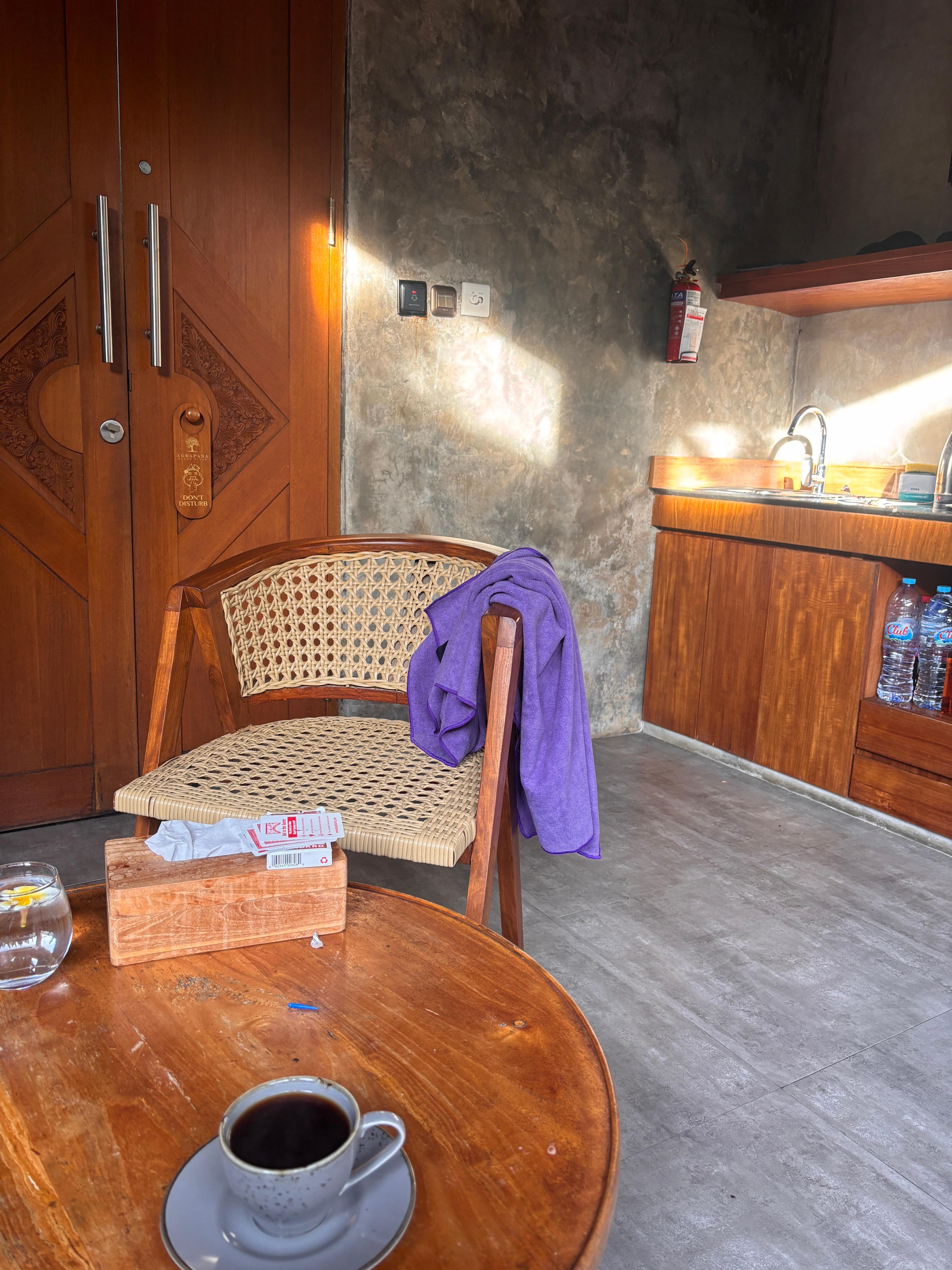 Kitchen area in room