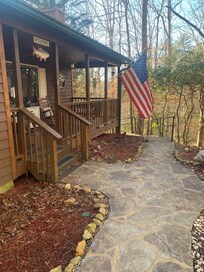 Front porch and walkway