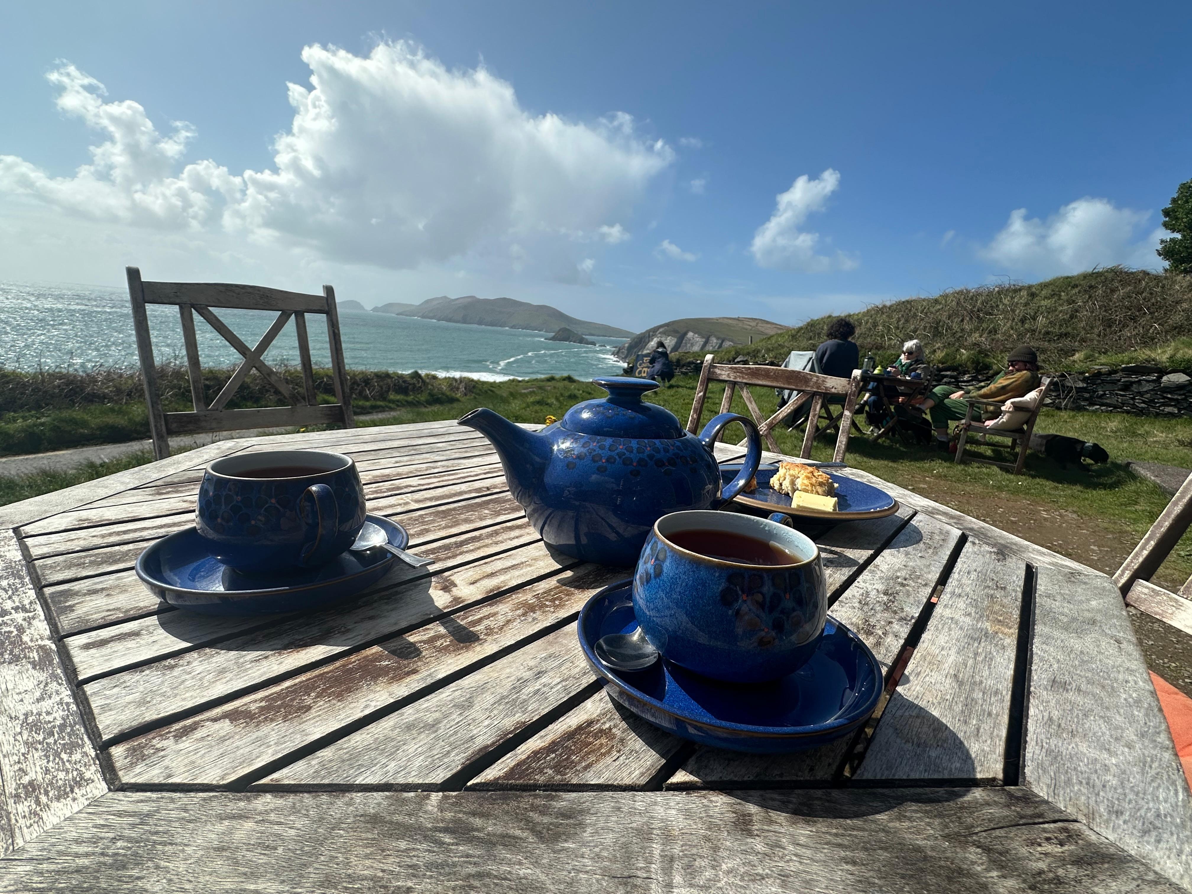 Tea on Slea Head Drive