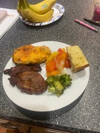 Wonderful cooked meal on the grill