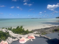 The stunning view from the lounger platform.