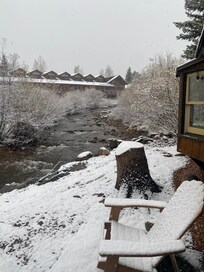View from back door up river