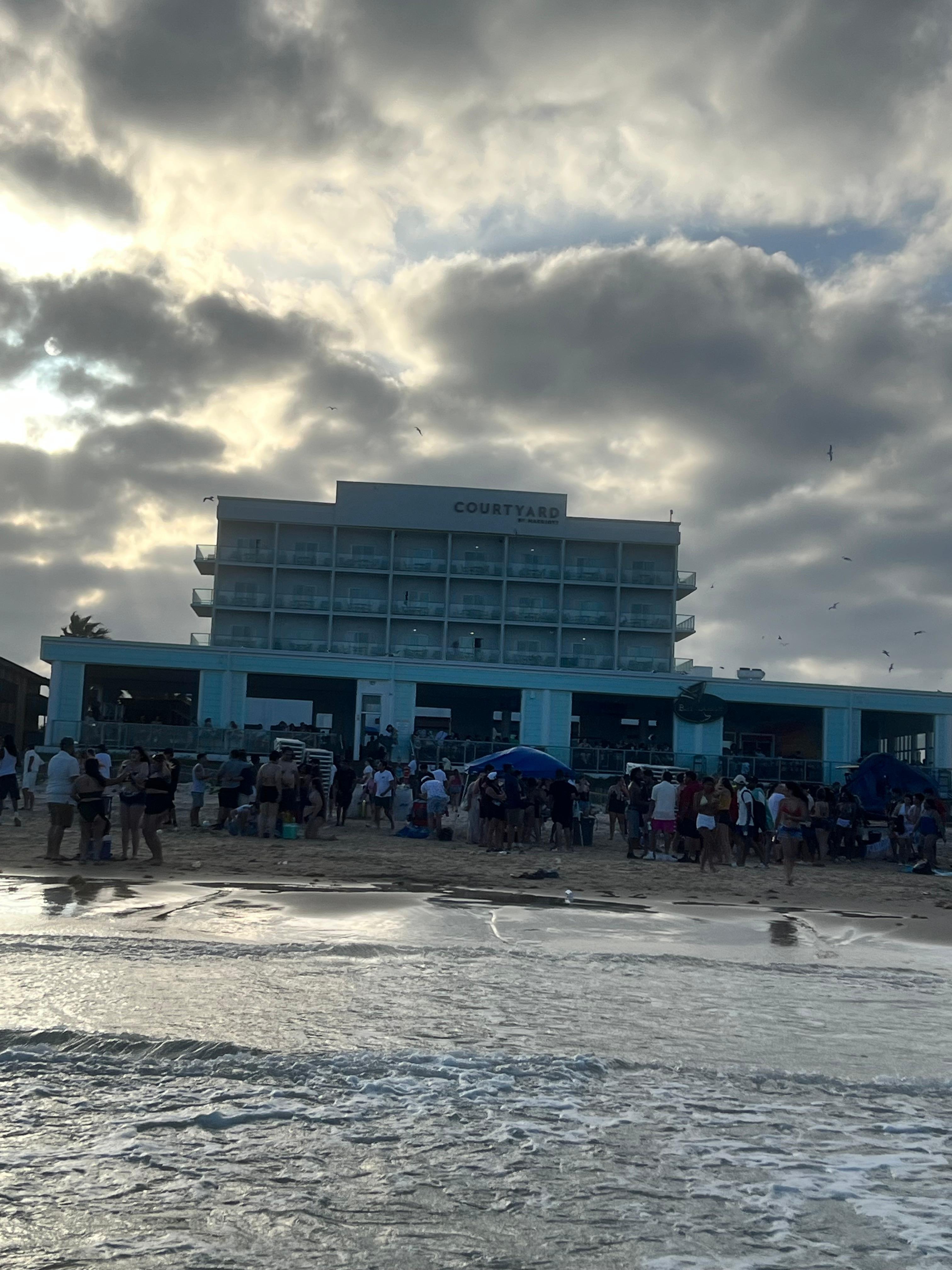 Hotel from the beach.