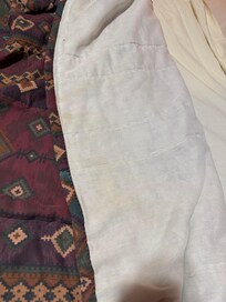 Stained bedding