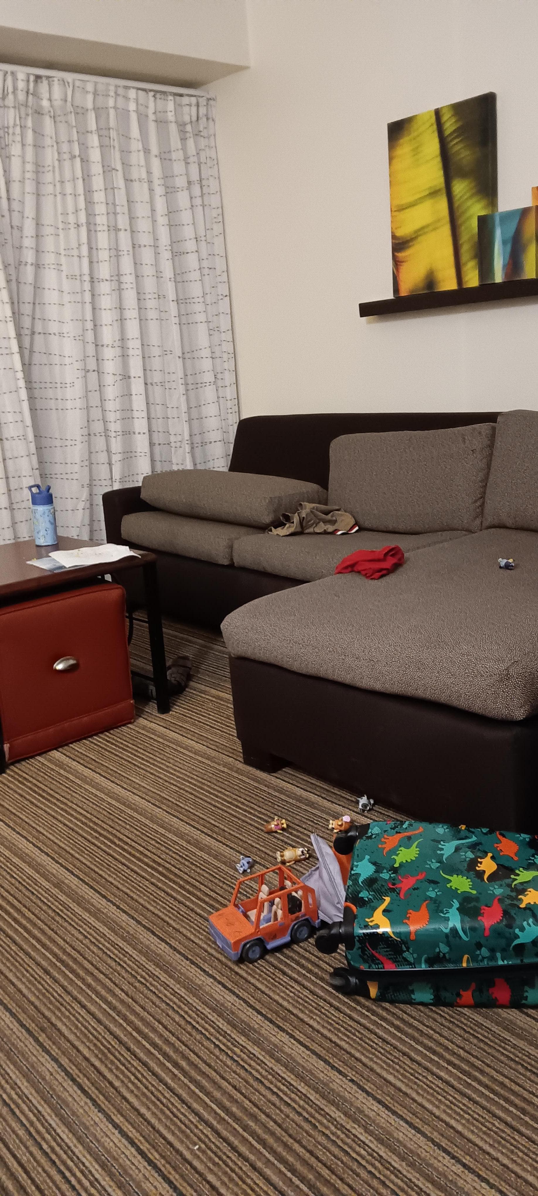 King suite had a couch bed