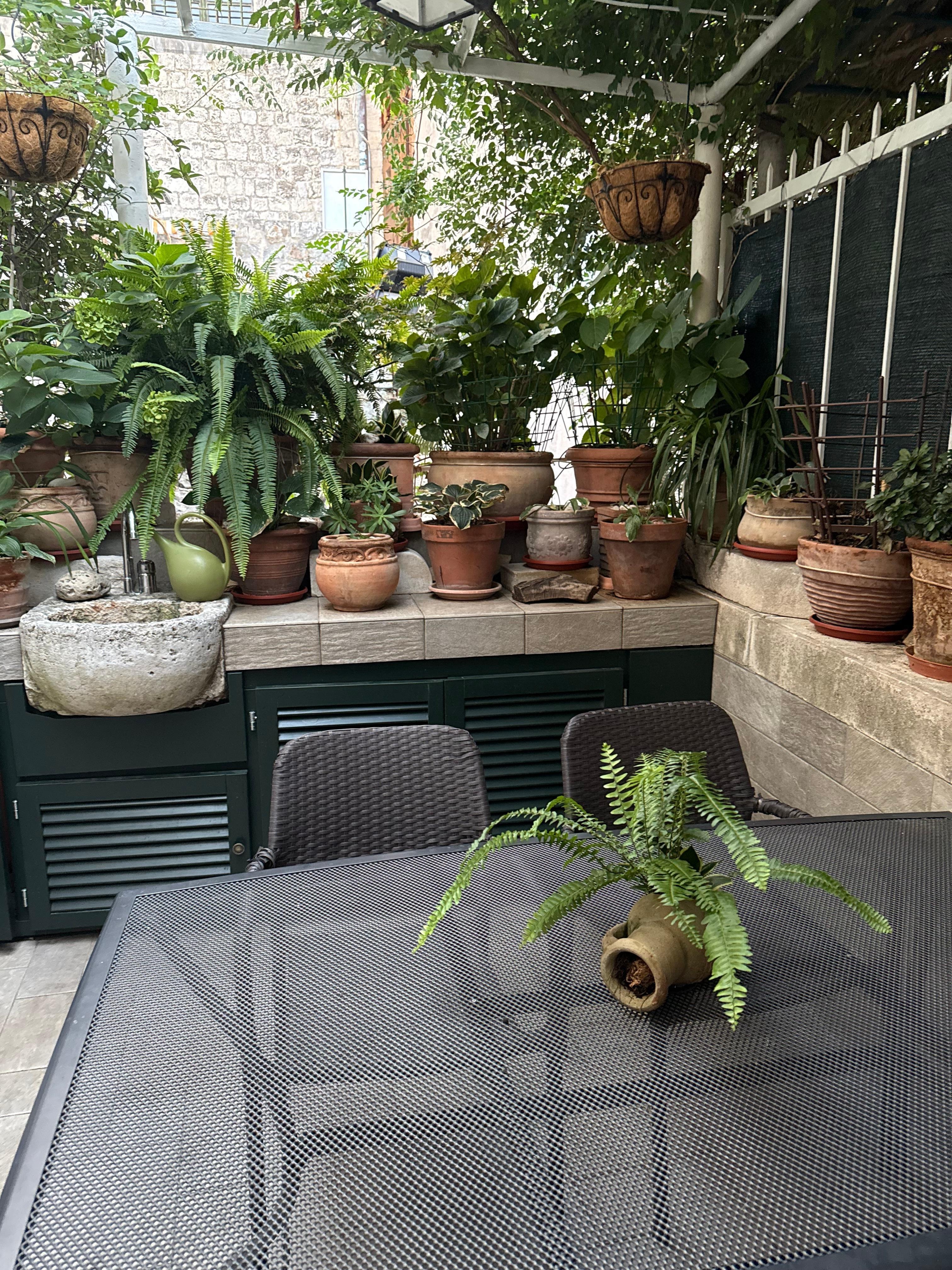 Patio dining and coffee