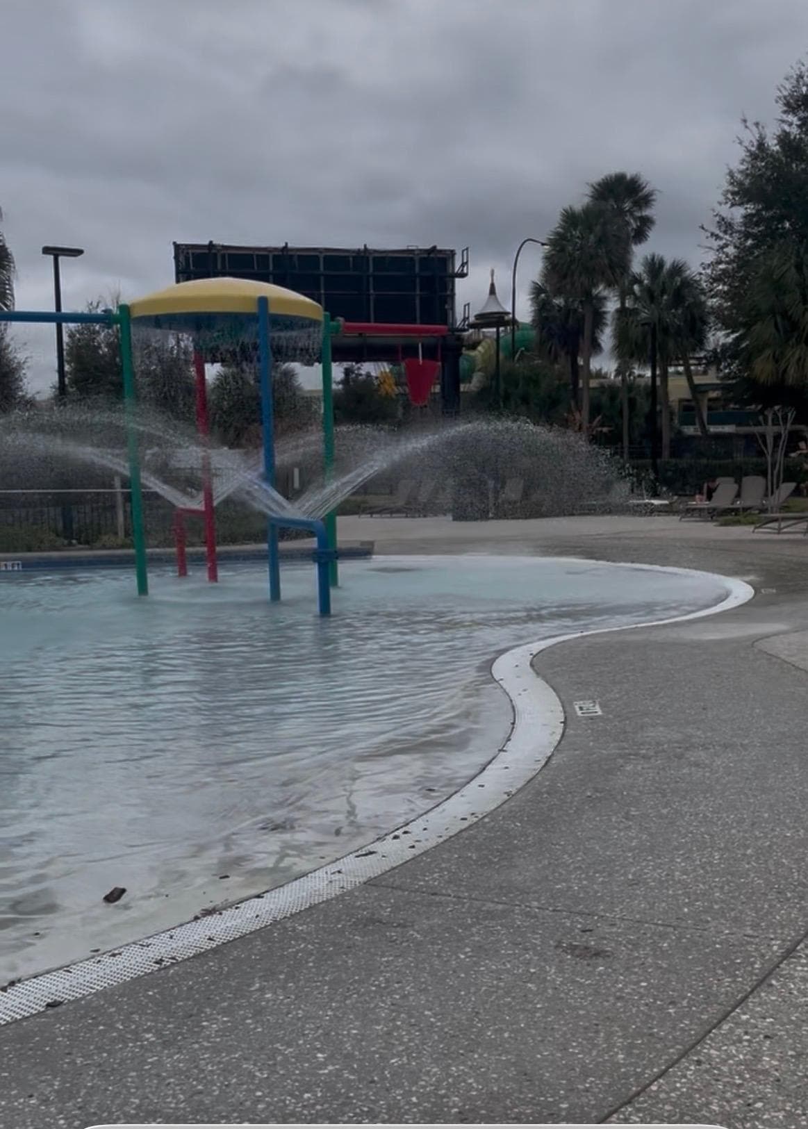 Área de piscina para niños