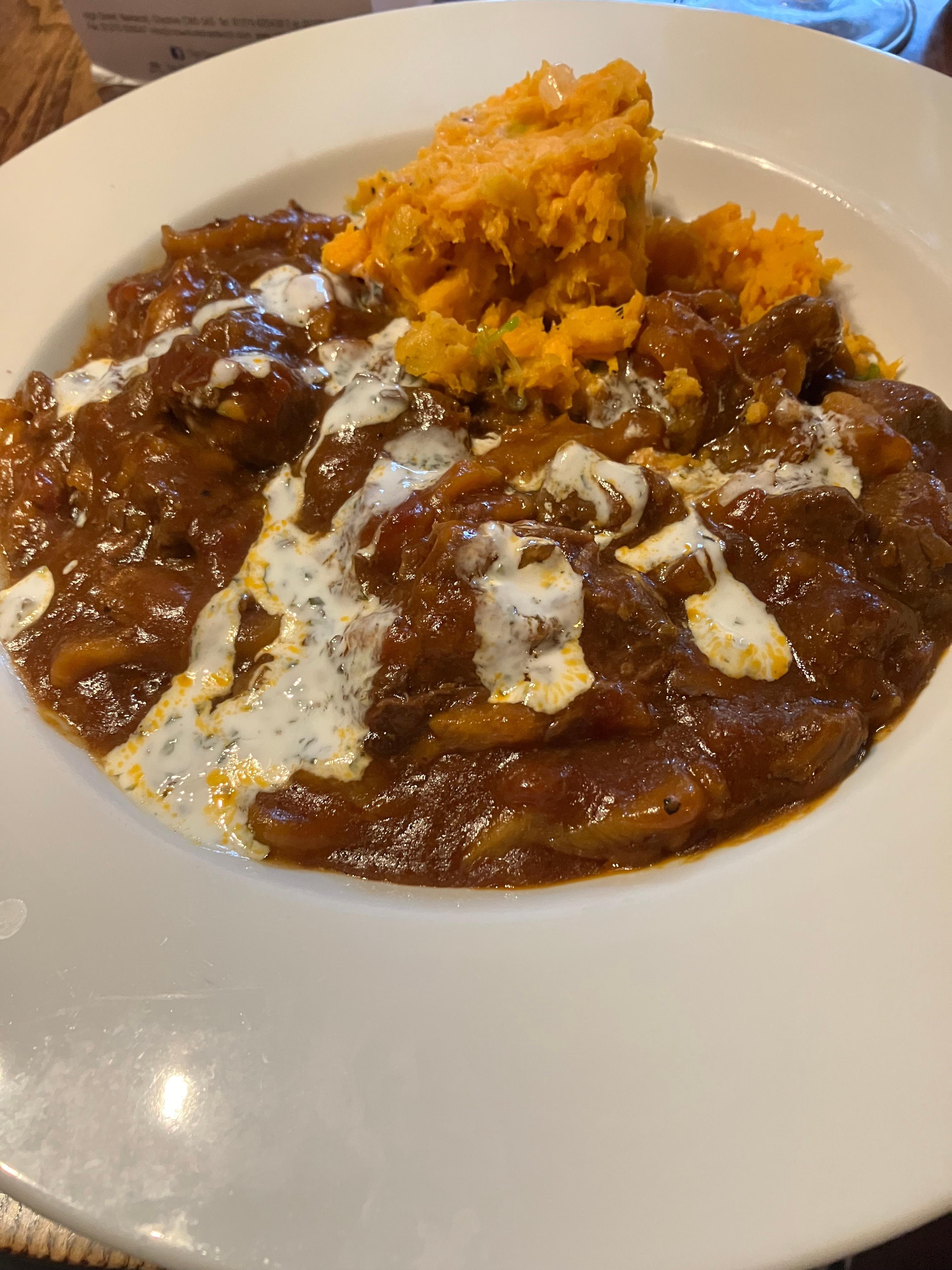 Moroccan lamb with sweet potato!