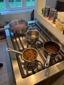 Chefs for our private chef dinner.