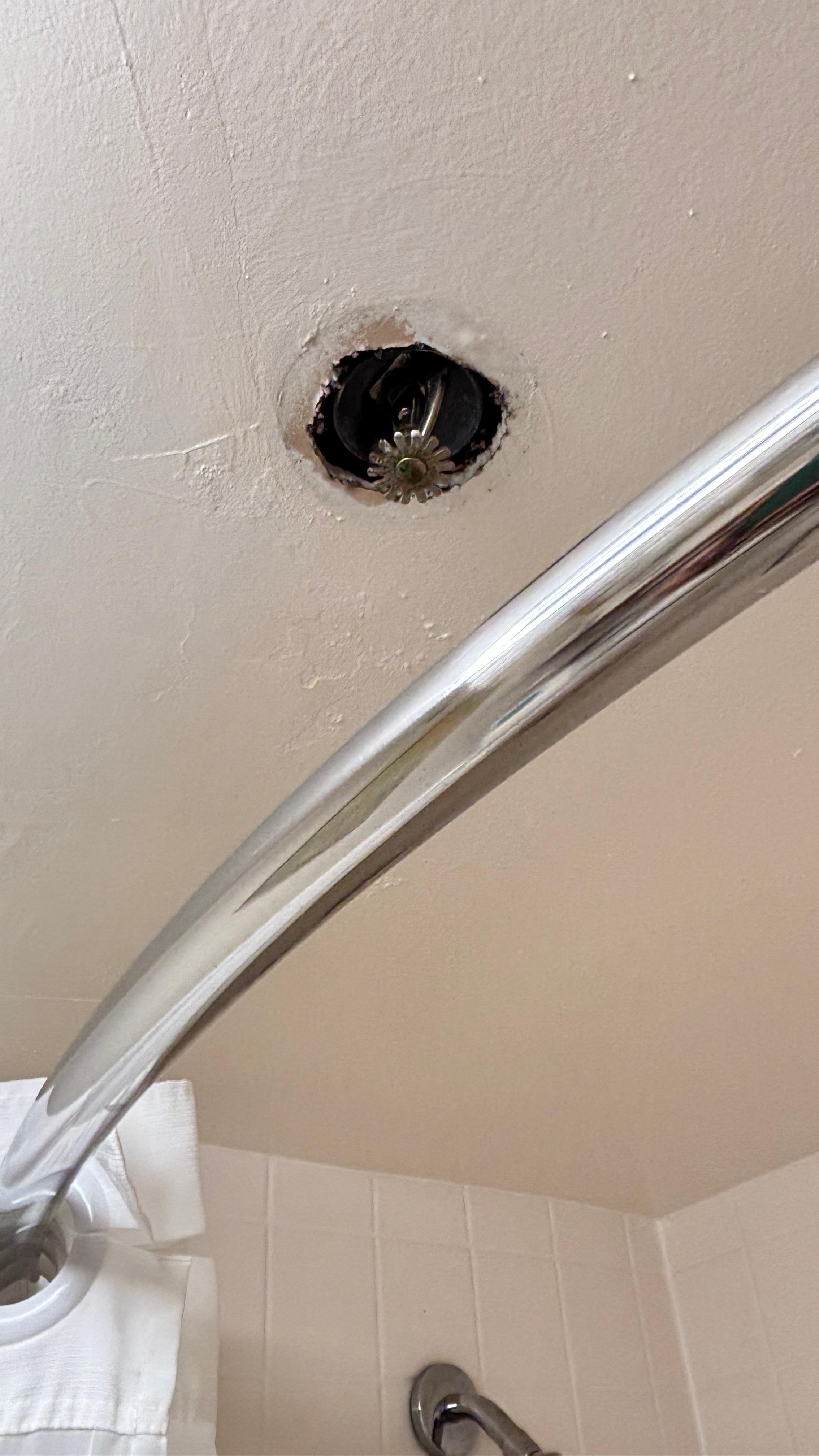 cut out in bathroom ceiling 