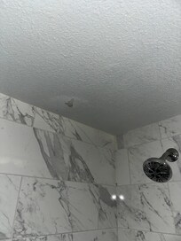 Ceiling above master shower
