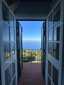 View of the Atlantic from the twin bedroom balcony