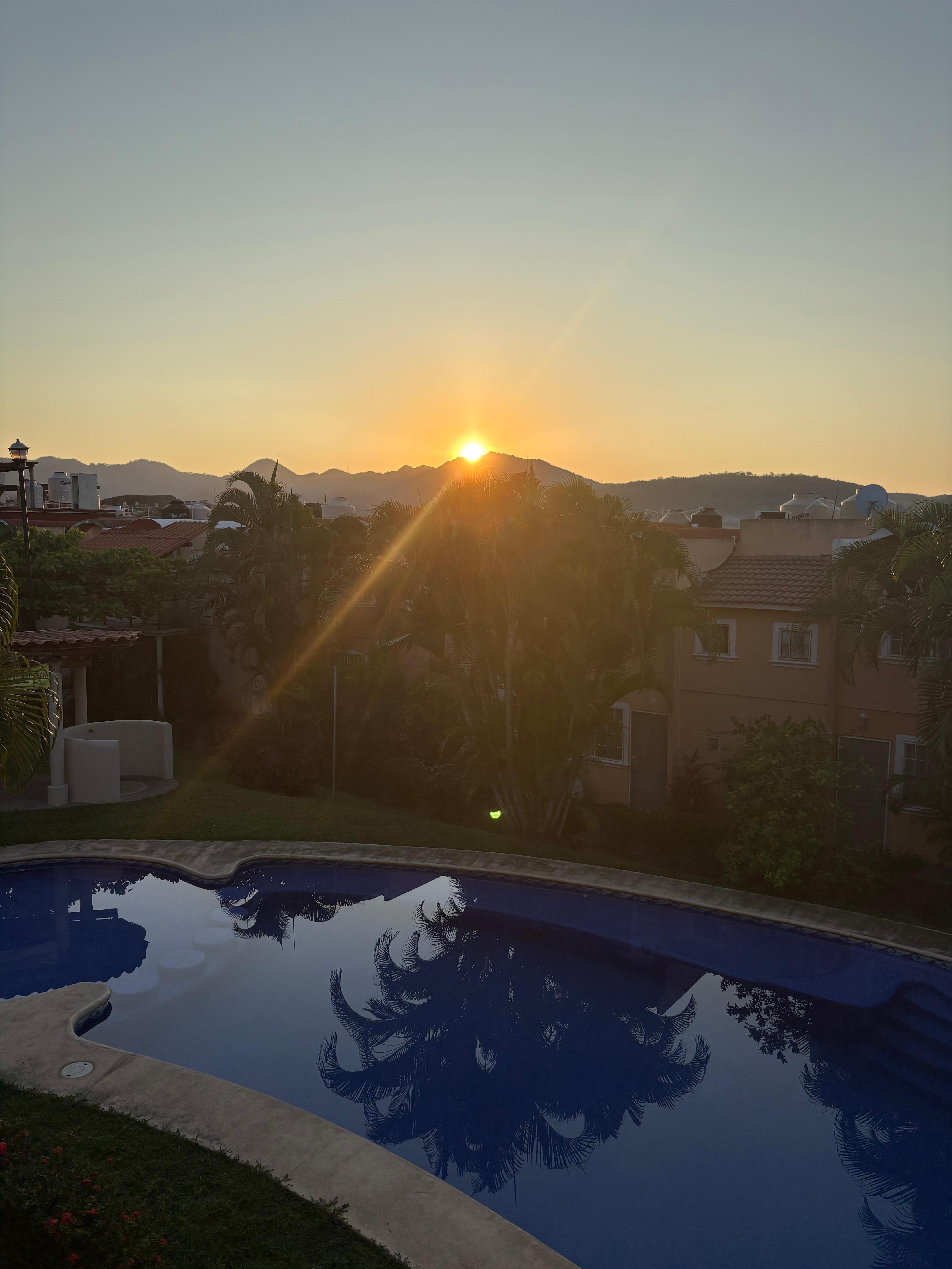 sunrise from my room