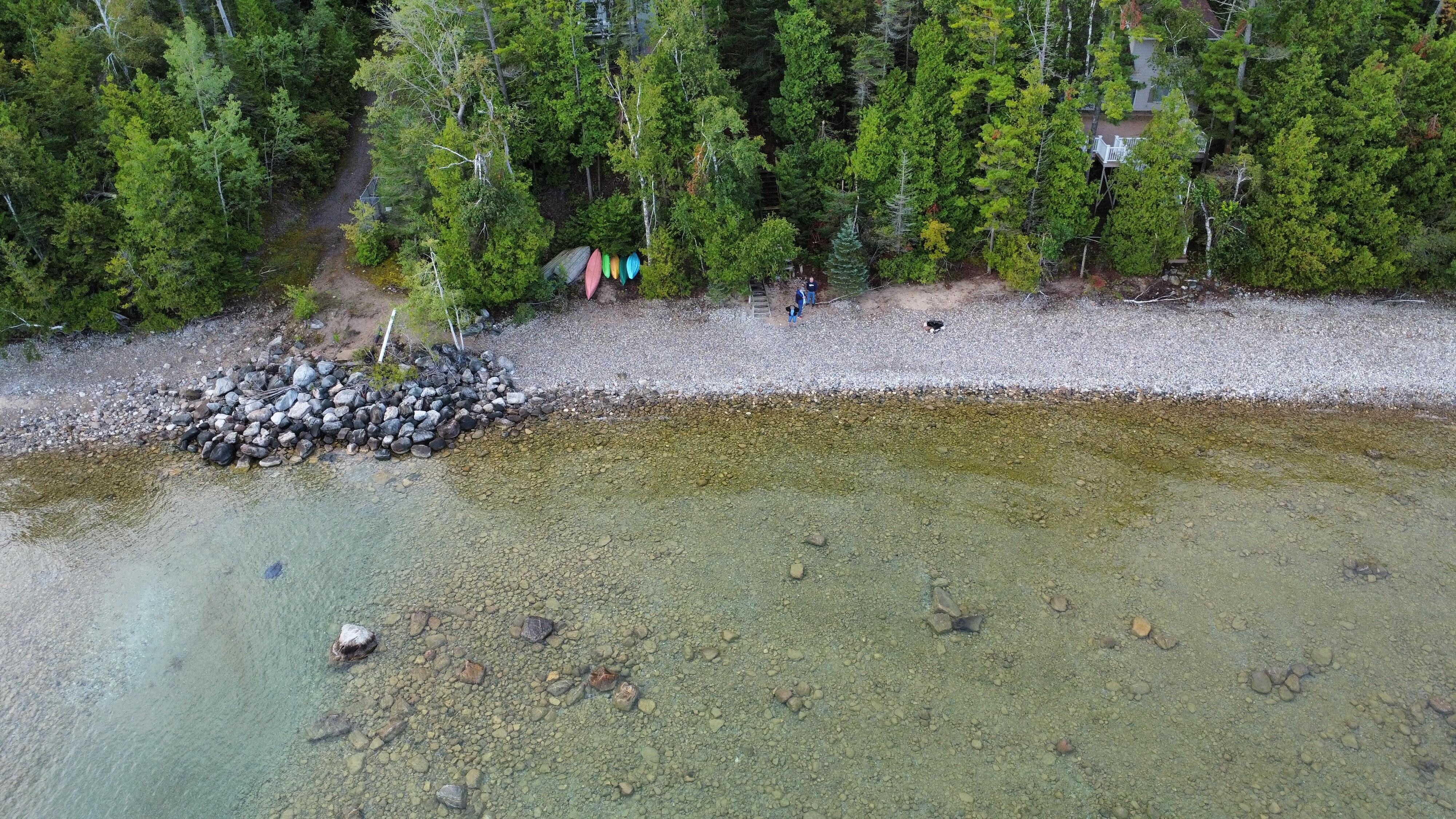 Drone view of beach are