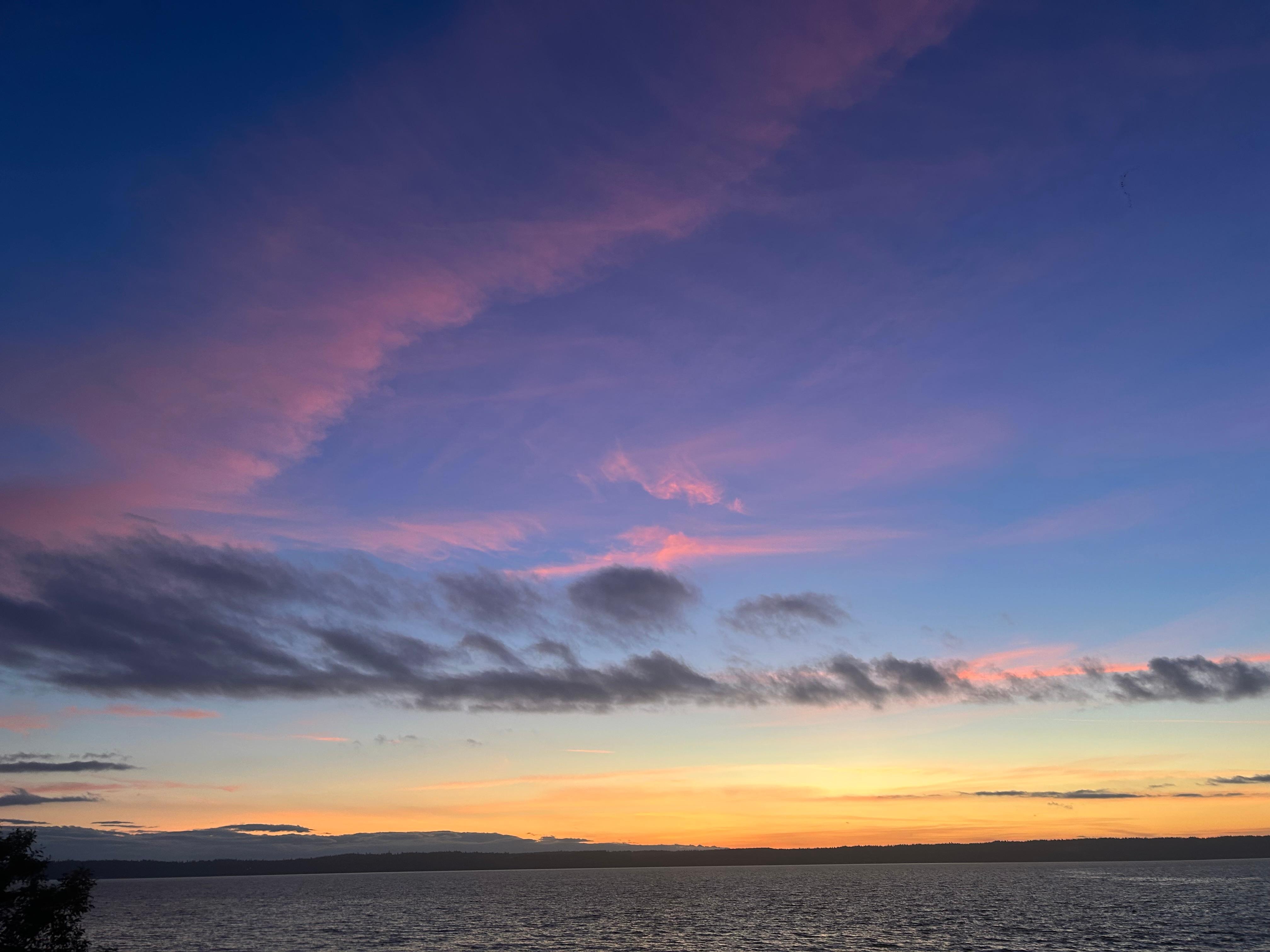 Sunset from the porch