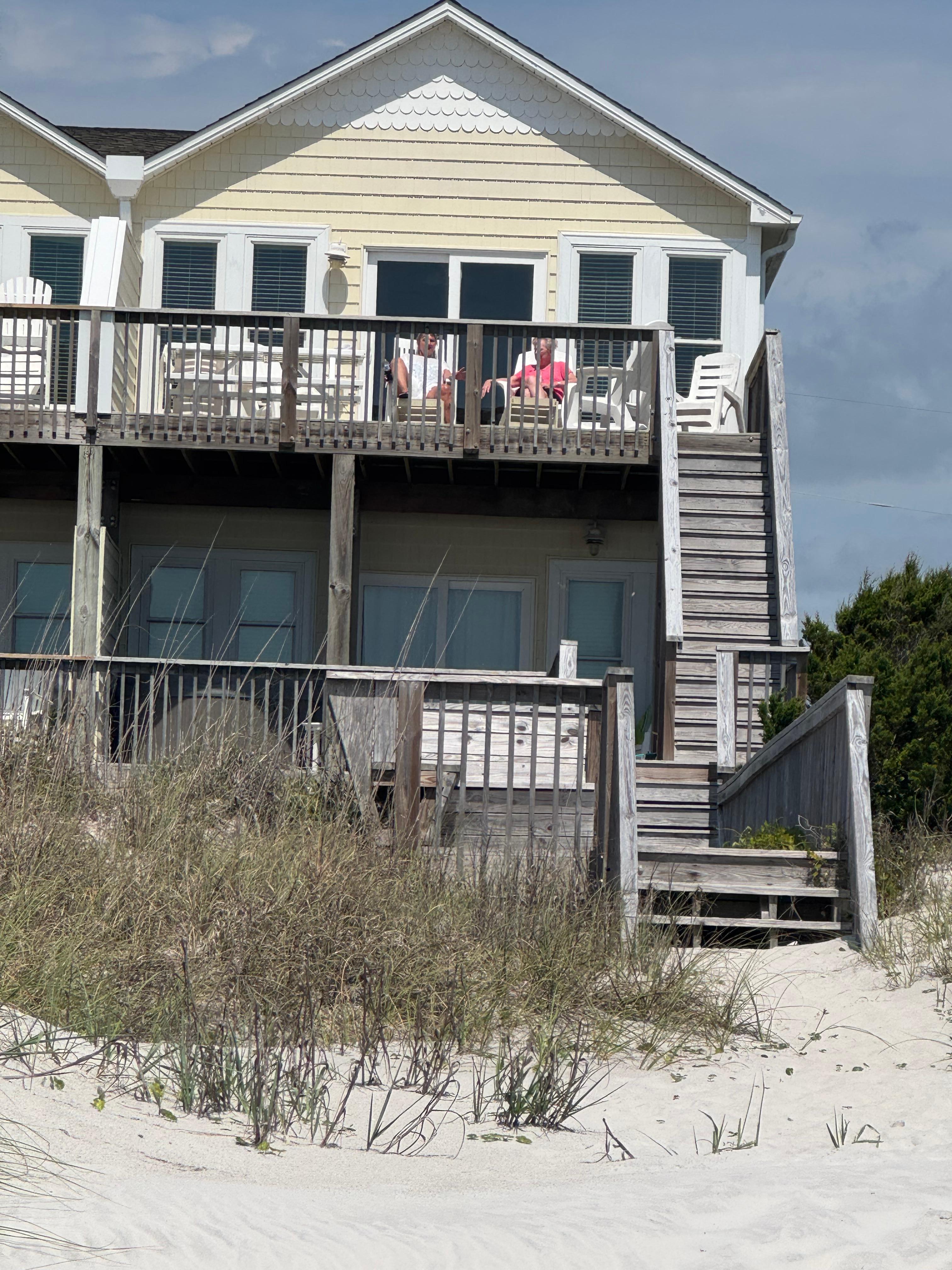 Deck view of the house
