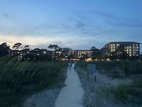 The view from the beach