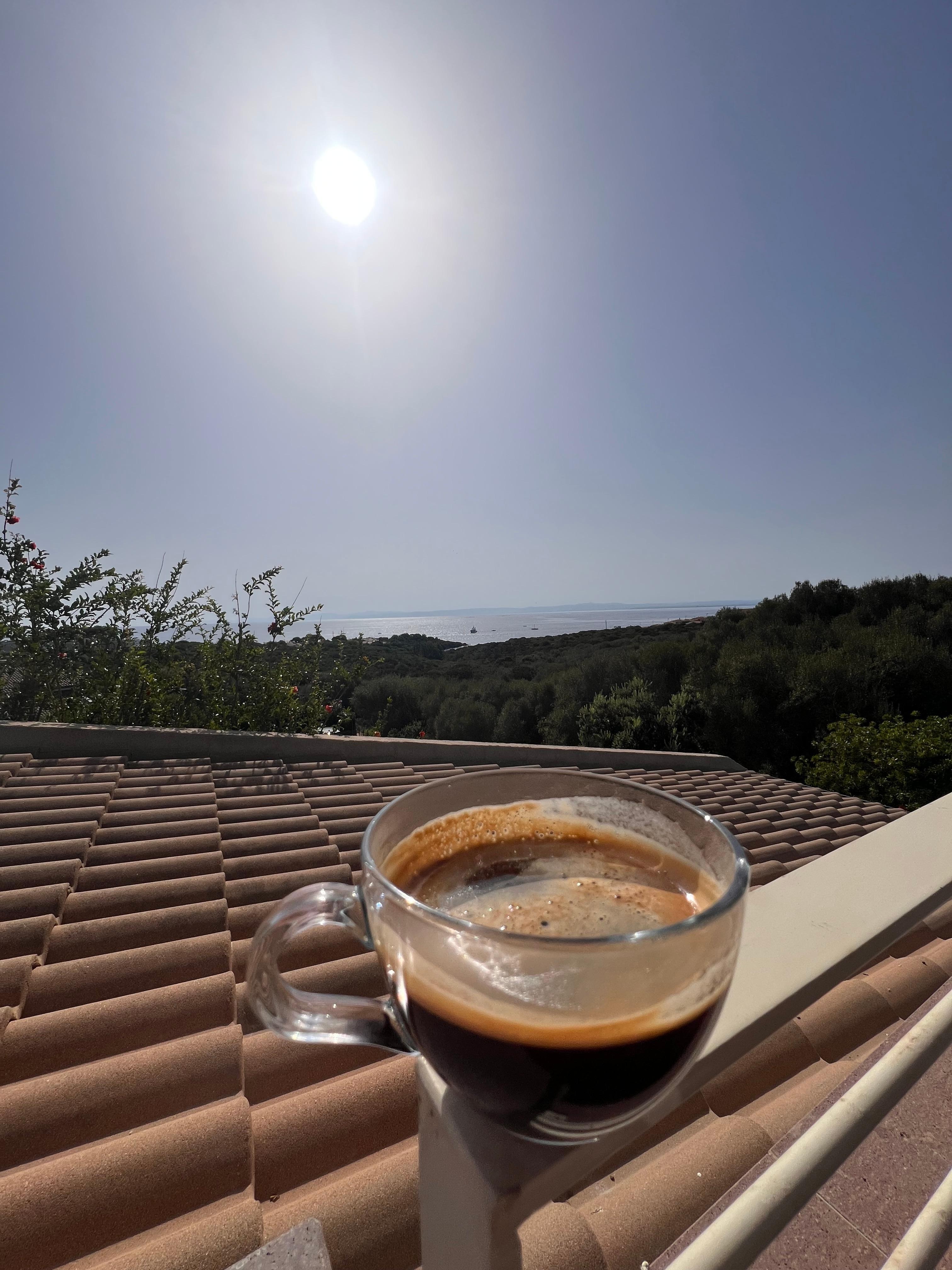 Vue de la terrasse commune