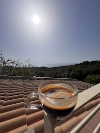 Vue de la terrasse commune