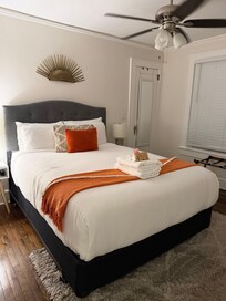 Inviting bedrooms.
