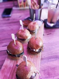 Black Angus Sliders from the Roof restaurant