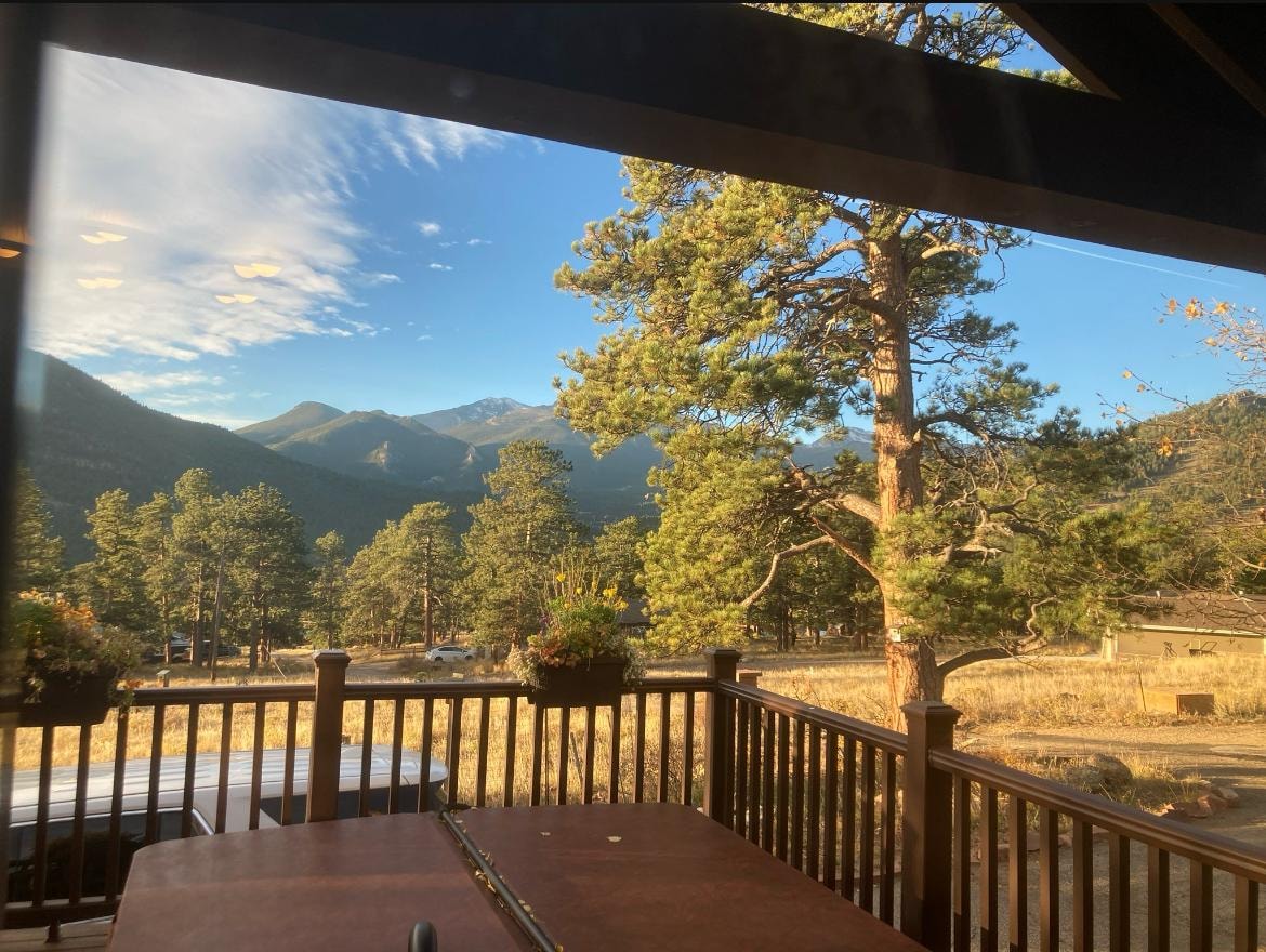 View from kitchen windows