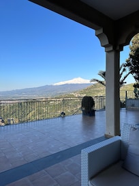 From the terrace looking to the northwest