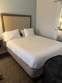 Queen bed groom room