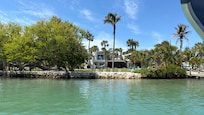 The home pictured from our rental boat
