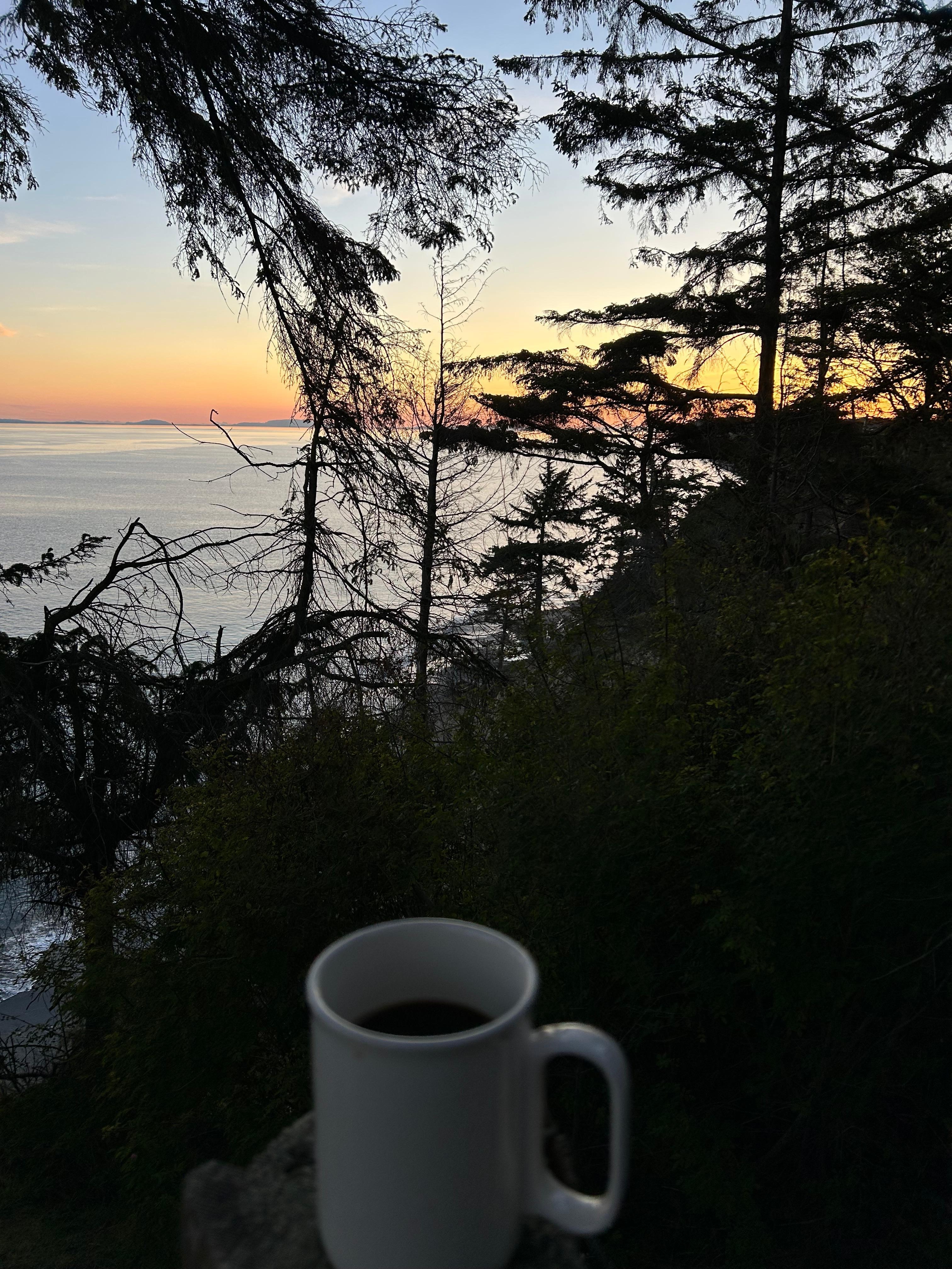 Morning coffee overlook