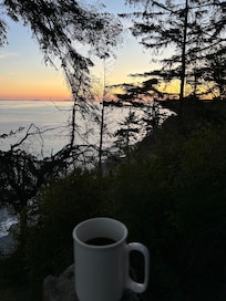 Morning coffee overlook