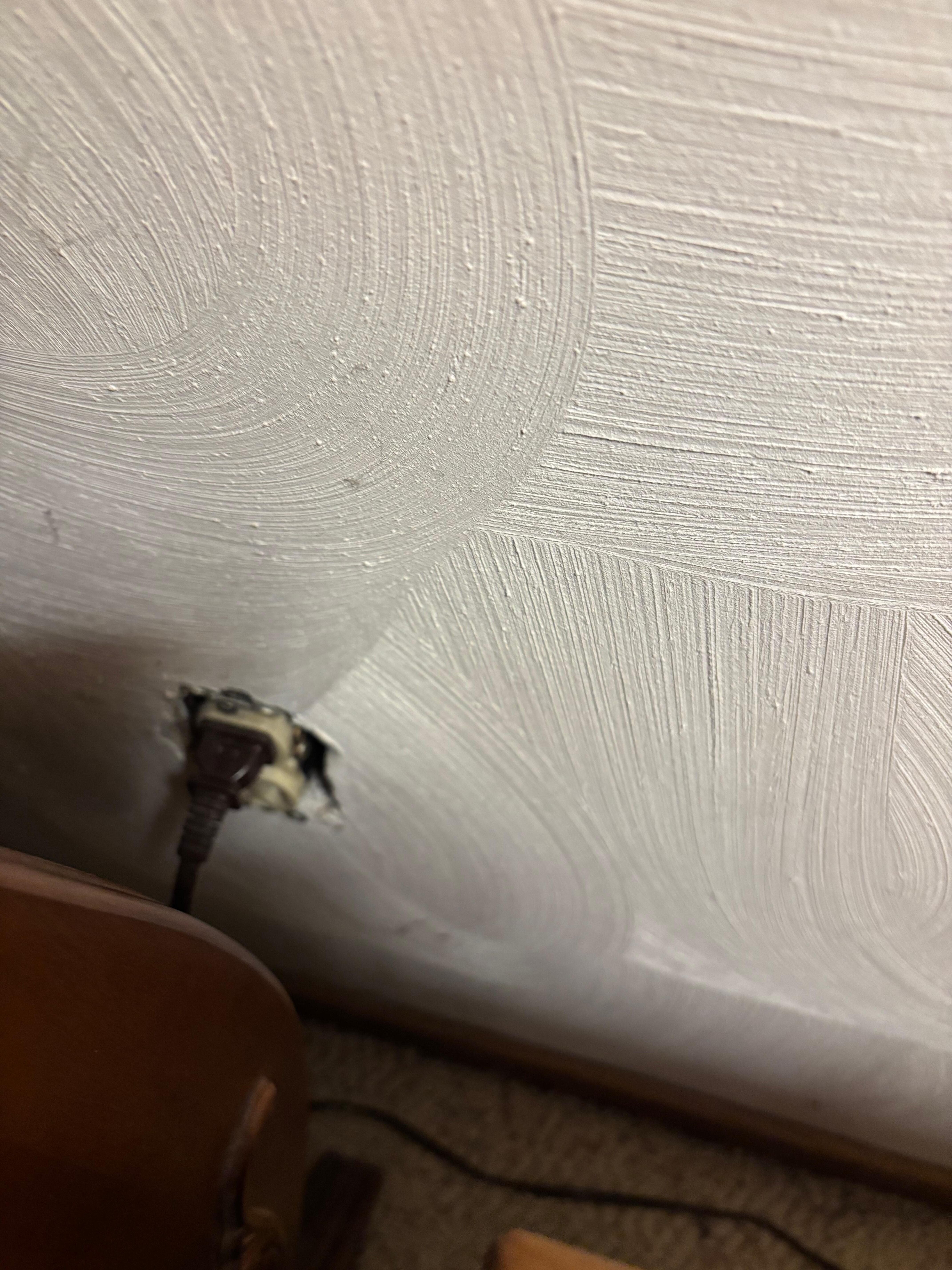 Electrical outlets uncovered