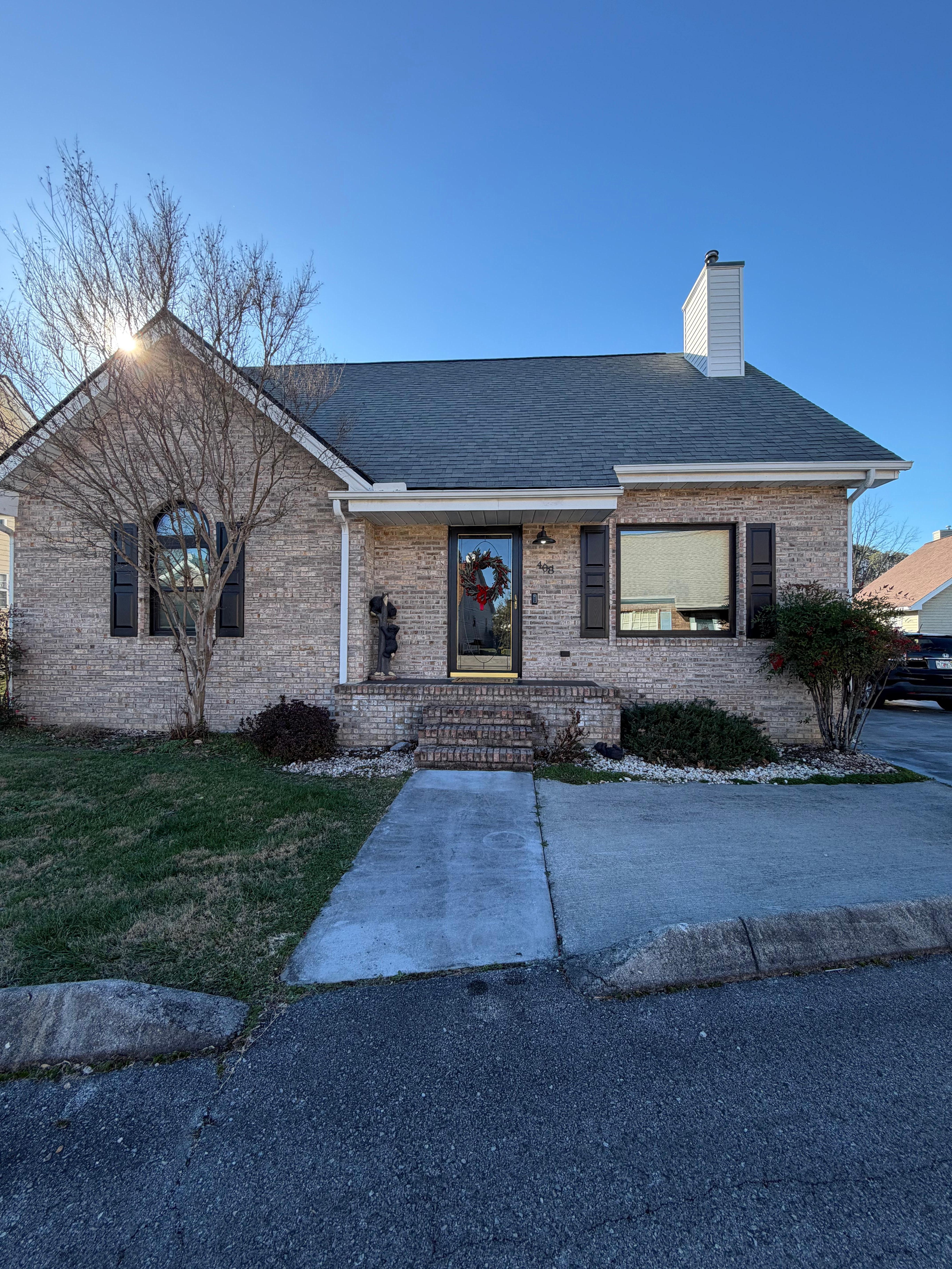 Front of the cottage