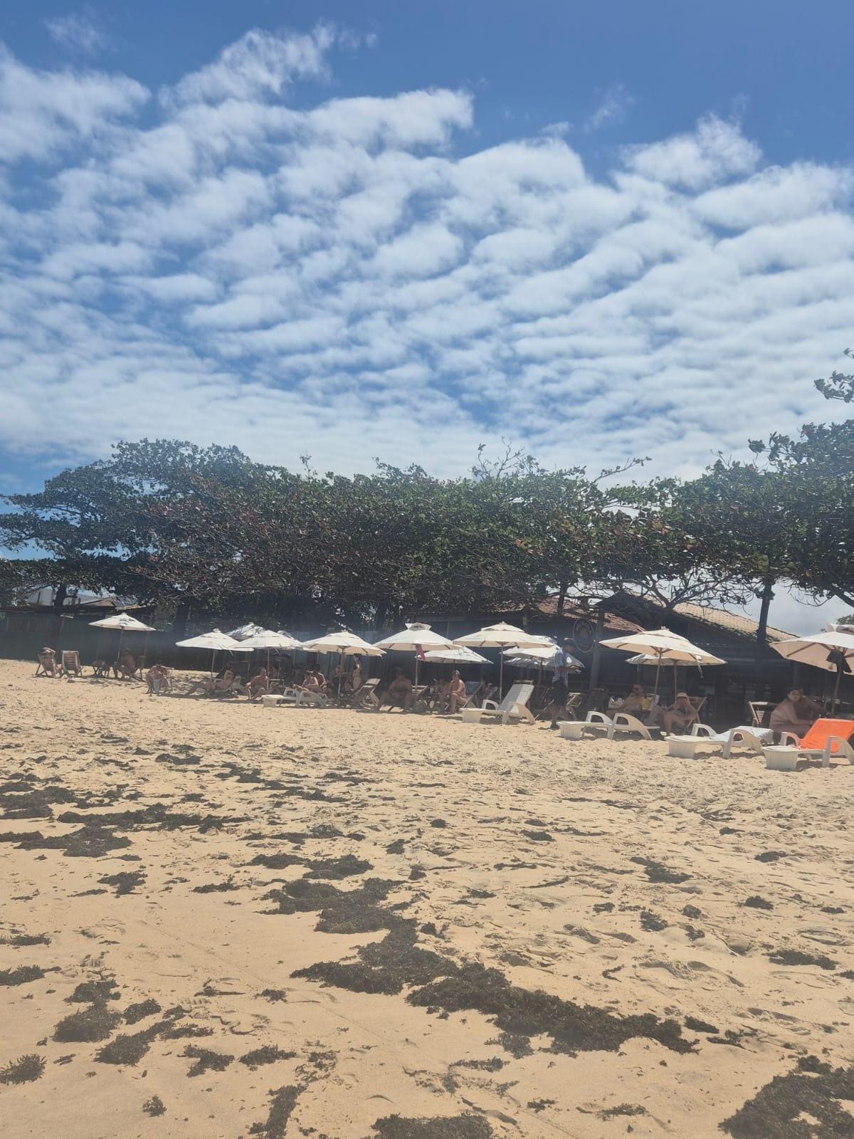 Olhando pro hotel da praia