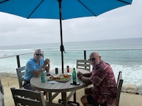 Meals on patio