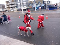 Santa claus fun run