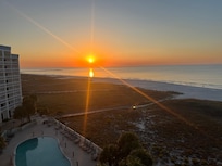 Sunrise view from the balcony