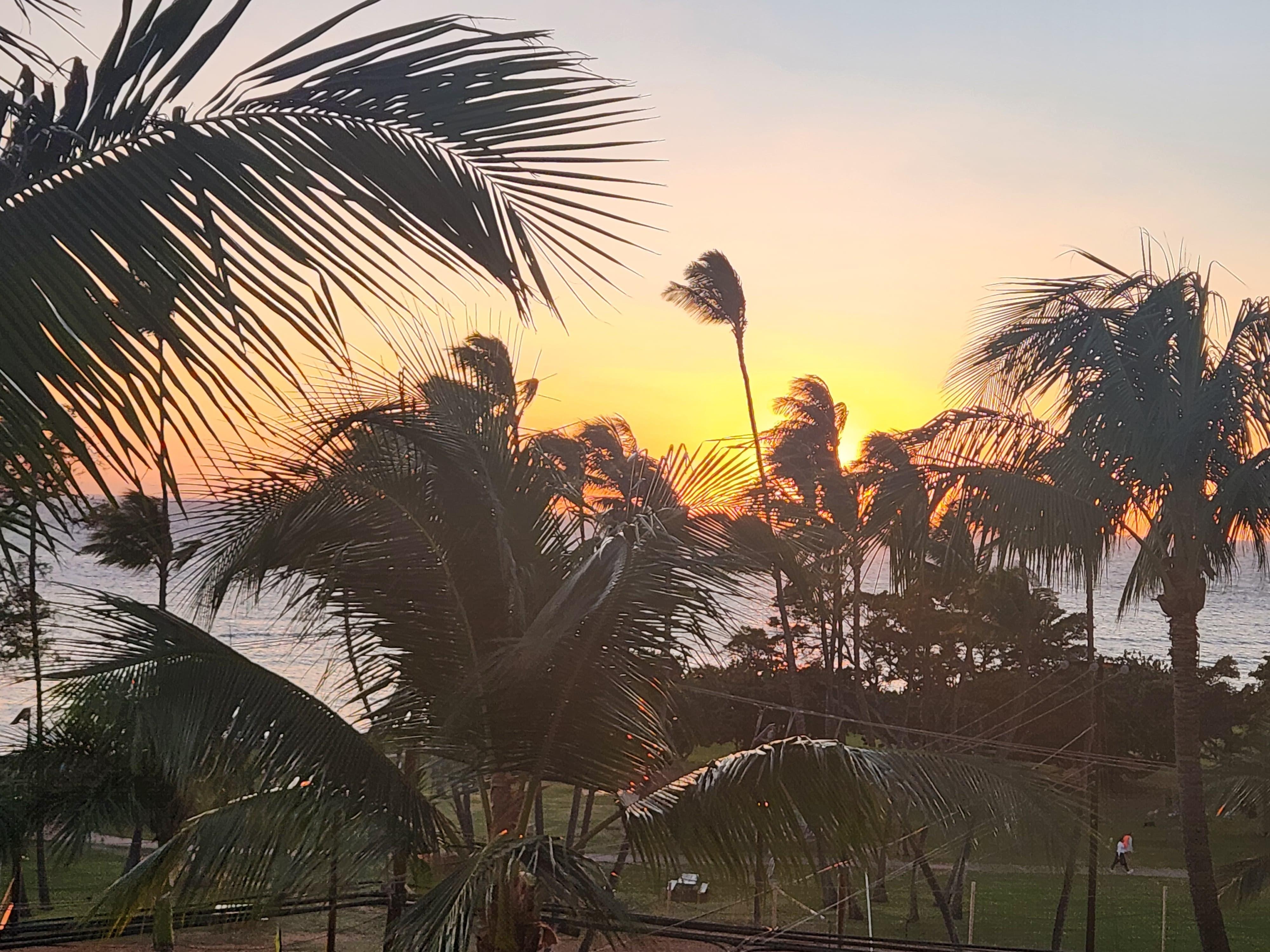 Sunset from the balcony