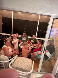 Games on the screened deck