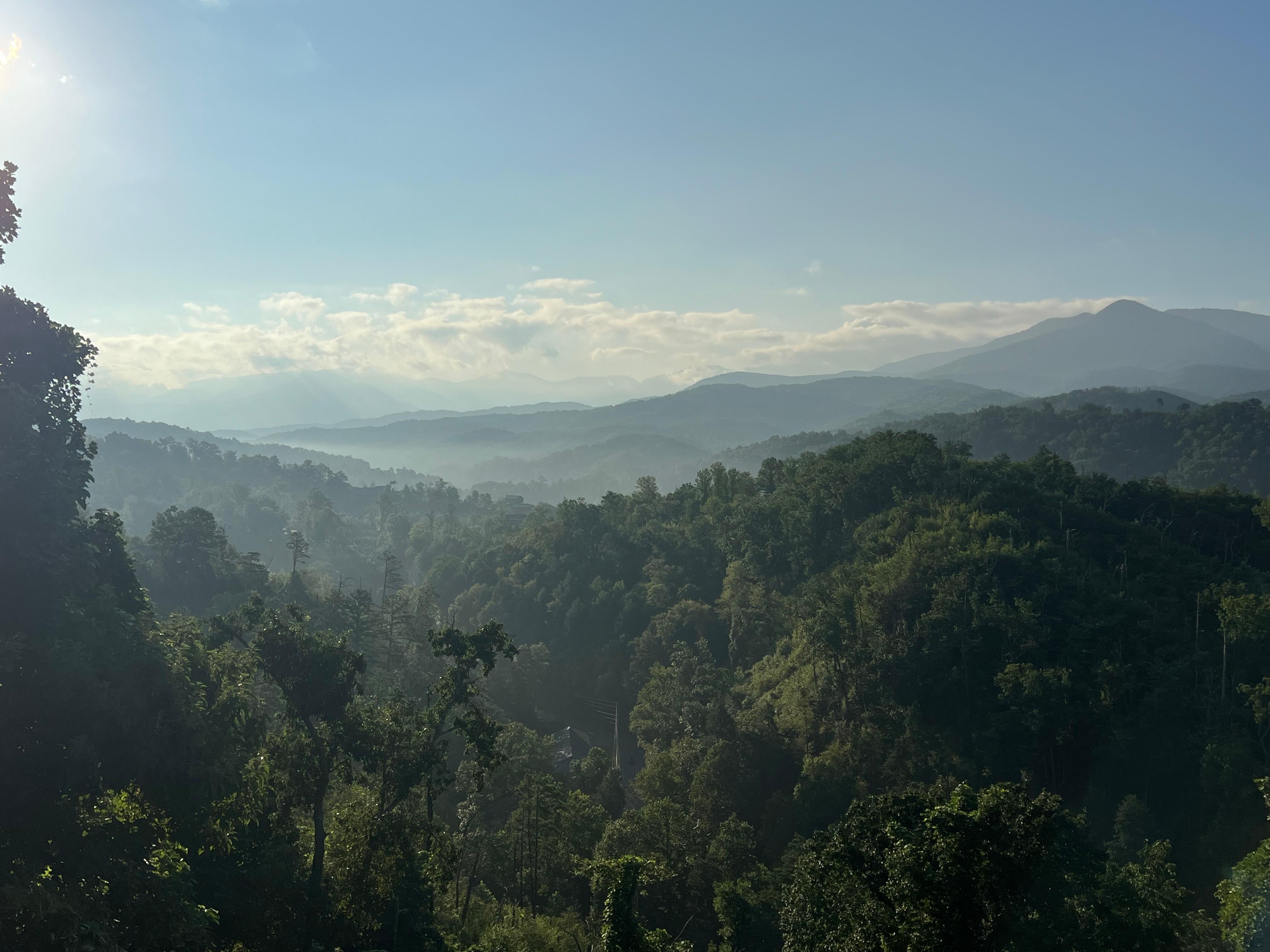 Smoky mountains living up to their name. 