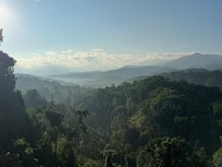 Smoky mountains living up to their name.