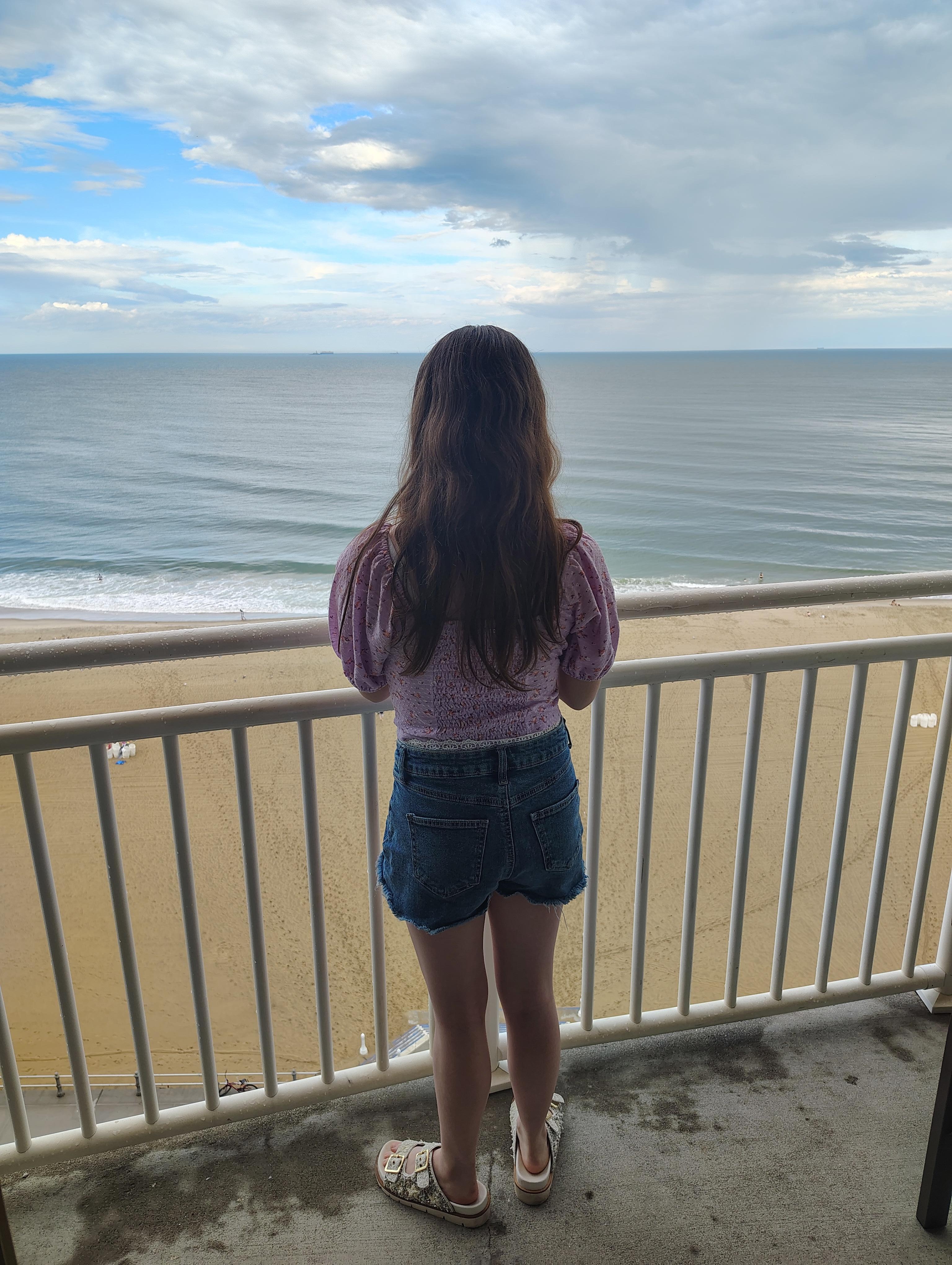 Excellent ocean views from the balcony of our room